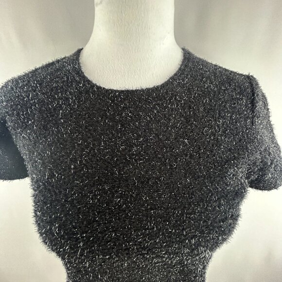 San Francisco metallic black knit festive top – Small - Picture 3 of 7